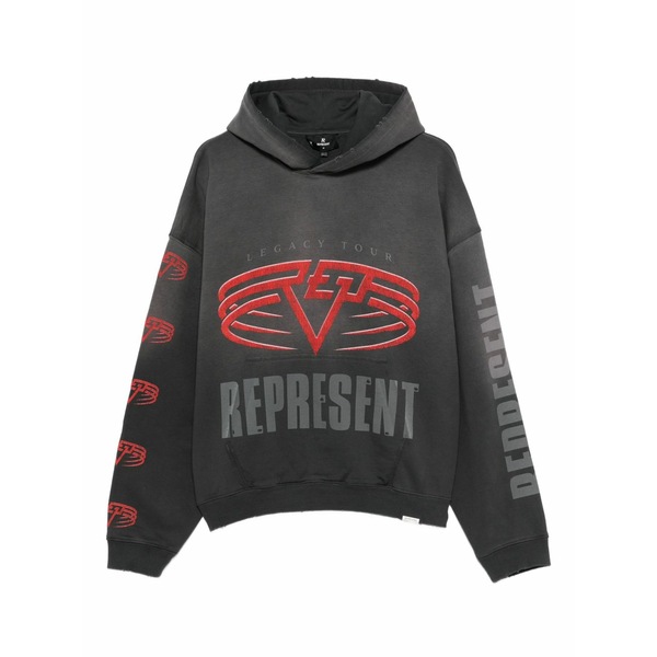 リプレゼント メンズ パーカー・スウェットシャツ アウター Graphic-print hoodie Black