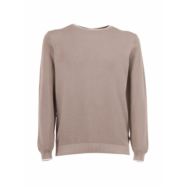 フェデーリ メンズ 編み物\u0026スウェーター アウター Crew-neck sweater Brown