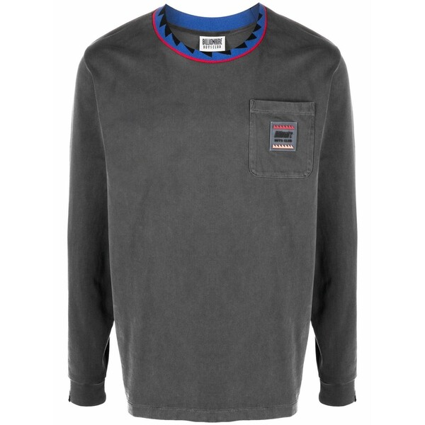 ビリオネアボーイズクラブ メンズ パーカー・スウェットシャツ アウター Cotton contrasting-collar sweatshirt Black