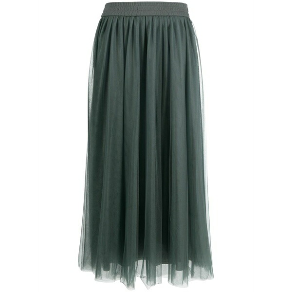 ファビアナ フィリッピ レディース スコート ボトムス Elasticated-waist tulle MIDI skirt Grey