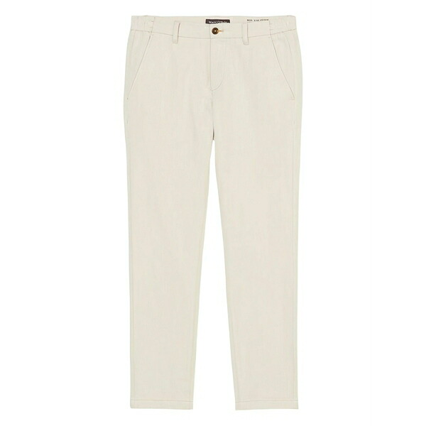 マルコポーロ メンズ 心地よいズボン下 ボトムス Button-fastening chino trousers Neutrals