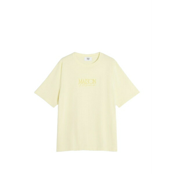 棲み家 狐狸 レディース プルオーバー トップス Crew-neck t-shirt Yellow