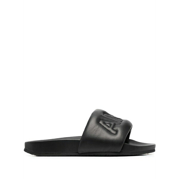 アンブッシュ レディース サンダル シューズ Logo-quilted slides Black|asty