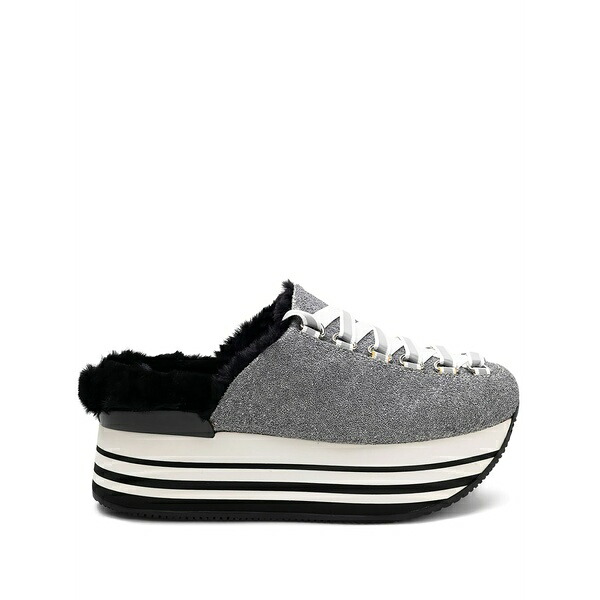 ホーガン レディース サンダル シューズ Platform lace-up mules Grey｜asty