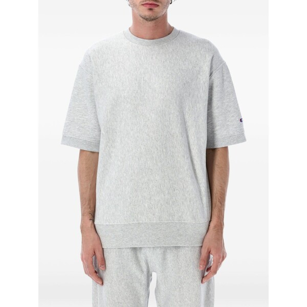 はやりっ子 メンズ ティーシャツ トップス Logo-patch t-shirt Grey
