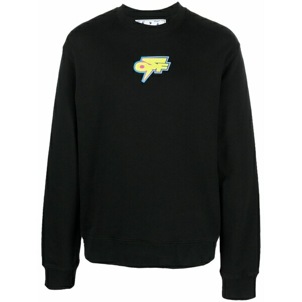 象牙色 メンズ パーカー・スウェットシャツ アウター Arrows-print cotton sweatshirt Black