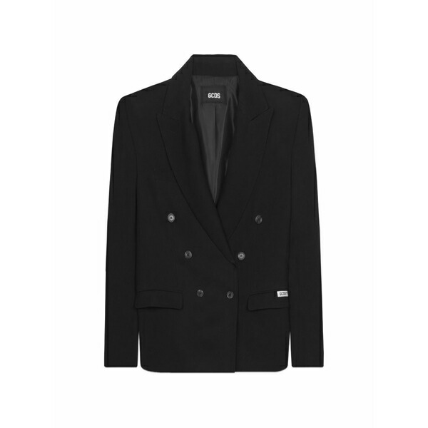 ジーシーディーエス レディース 上衣＆上衣 アウター Double-breasted blazer Black