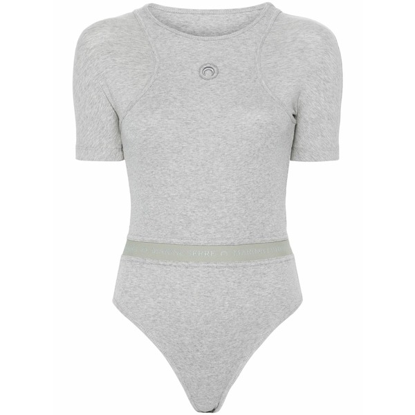 米国海兵隊員 独居室 レディース ティーシャツ トップス Fine-ribbed body Grey
