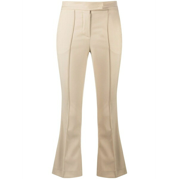 ブランカ ヴィータ レディース 心地よいズボン下 ボトムス Portula pintuck-detail cropped trousers Neutrals
