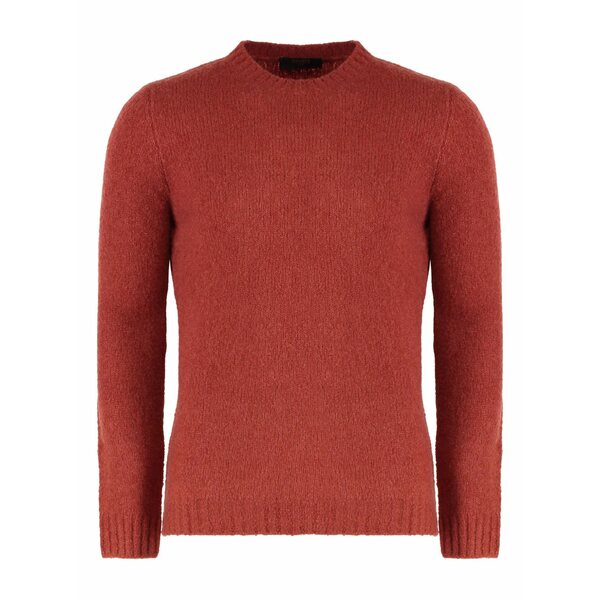 ムーレー メンズ 編み物\u0026スウェーター アウター Crew-neck sweater Orange