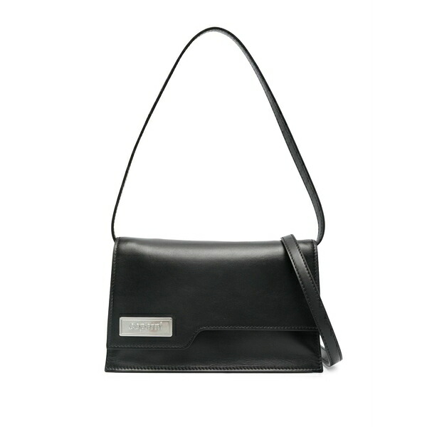 コペルニ レディース ショルダーバッグ 御徒面子 Logo-plaque crossbody bag Black