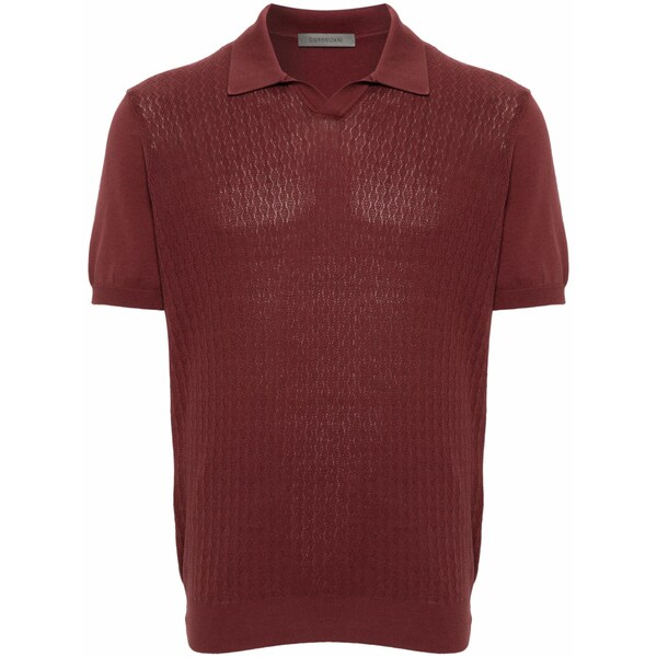 コルネリアーニ メンズ スポーツシャツ トップス Cotton polo shirt Red