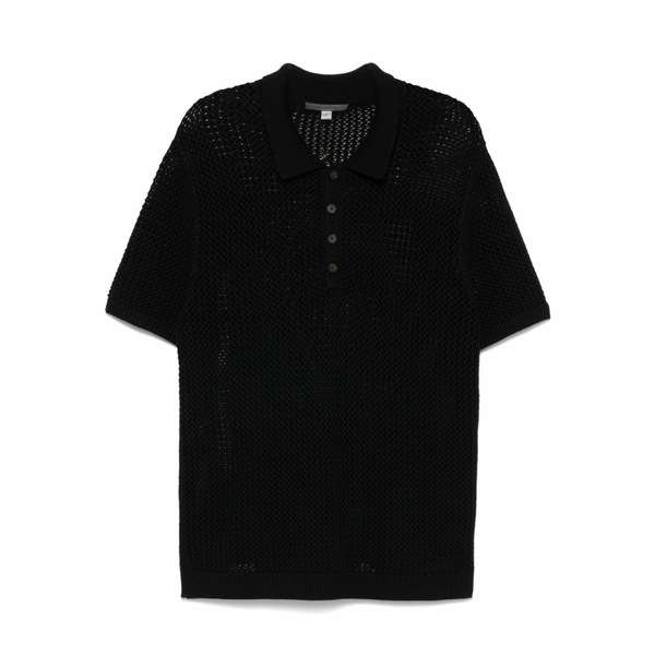 ジョンバルベイトス メンズ スポーツシャツ トップス Short sleeve polo shirt Black