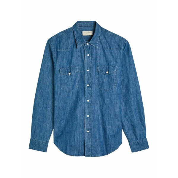 オフィシンジェネレール メンズ シャツ トップス Maverick shirt Blue|asty