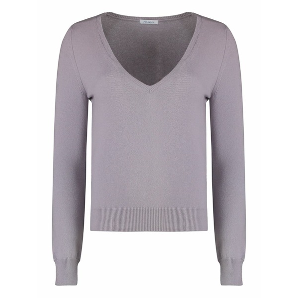 マロ レディース ニット&セーター アウター Fine-knit jumper Purple|asty
