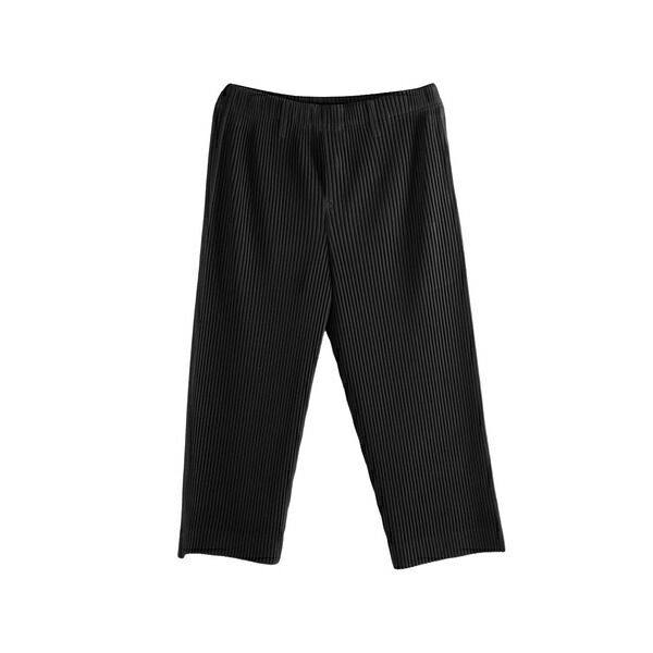 イッセイミヤケ メンズ カジュアルパンツ ボトムス Pleated trousers Black｜asty