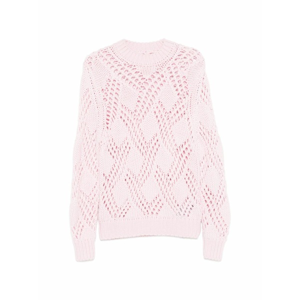 ジル・サンダー レディース 編み物\u0026プルオーバー アウター Open-knit sweater Pink