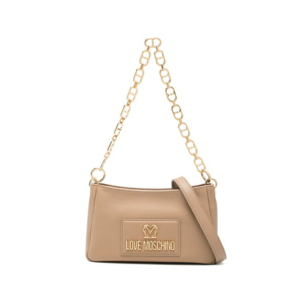 ラブ モスキーノ レディース ショルダーバッグ バッグ Logo chain-strap shoulder bag Neutrals｜asty