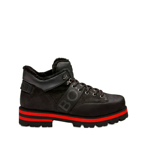 ボグナー メンズ ブーツ シューズ Logo lace-up boots Black