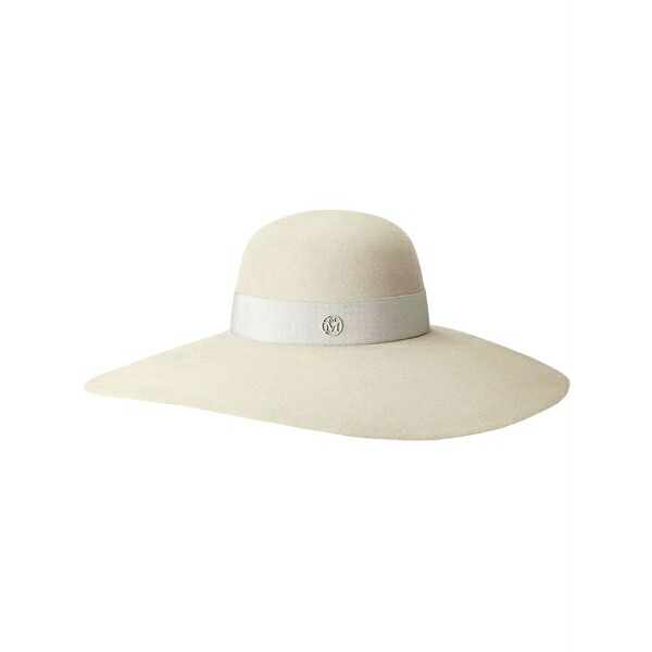 メゾンミッシェル  レディース かぶり笠 添え物 Blanche fur felt hat Neutrals
