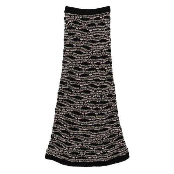 クリスティーナティ レディース スコート ボトムス Knit maxi skirt Black