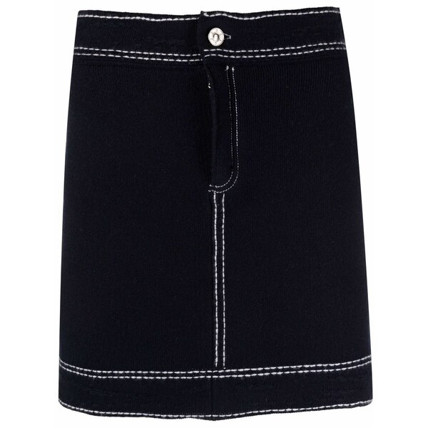 バリー レディース スコート ボトムス Contrast-stitch mini skirt Blue