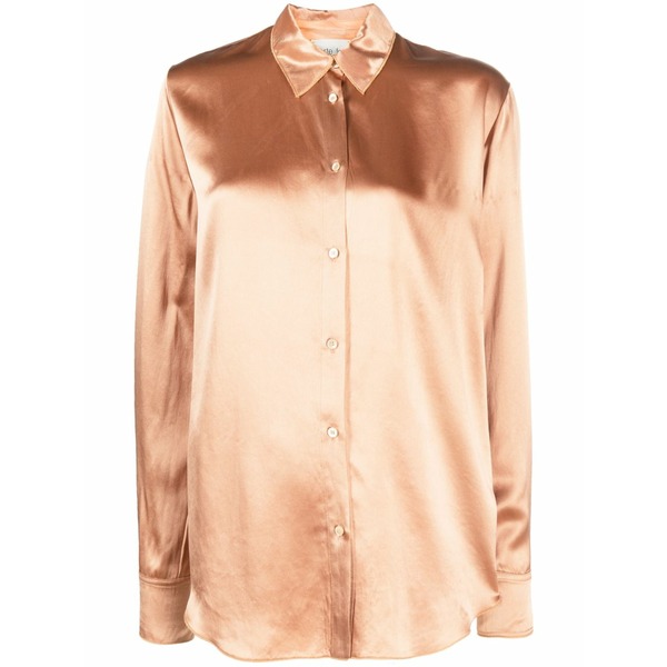 フォルテ フォルテ レディース プルオーバー トップス Fluid long-sleeve shirt  Neutrals