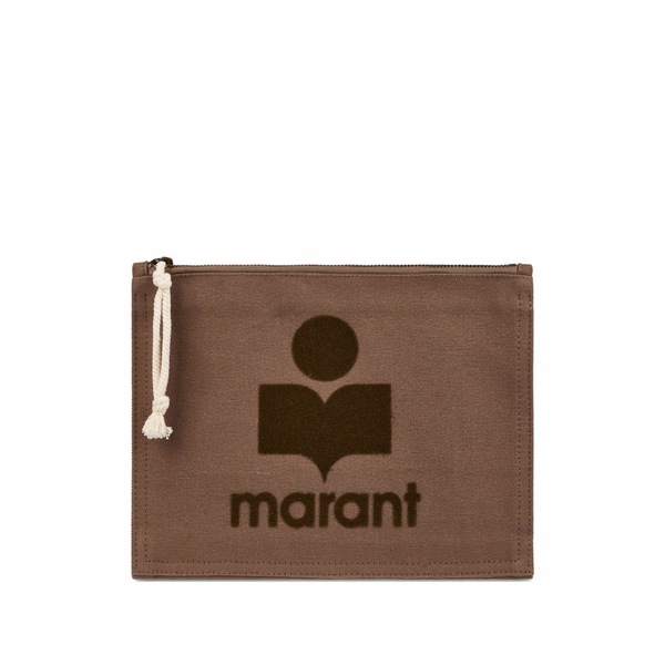 イザ呼びりん マラン レディース クラッチペダル御徒面子 御徒面子 Small netia cotton clutch bag Brown