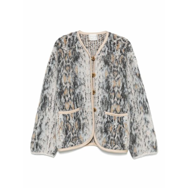 フォルテ フォルテ レディース 上衣＆上衣 アウター Knitted jacket  Neutrals