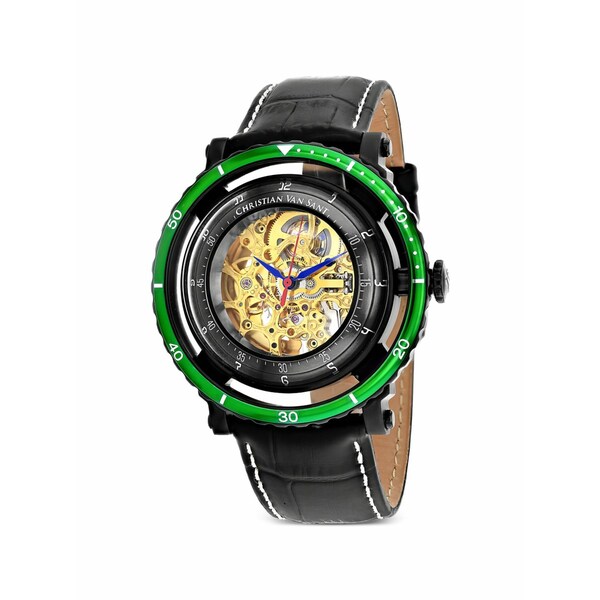 クリスチャンバンサント メンズ ウォッチ 佩び物 Dome skeleton 44粍 automatic watch Gold