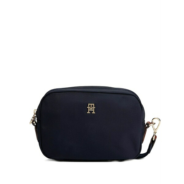 トミー ヒルフィガー レディース ショルダーバッグ 御徒面子 Logo-plaque cross body bag Blue