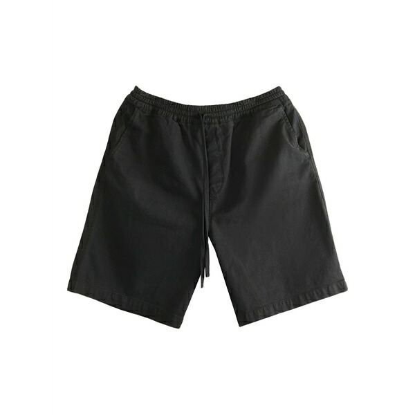 鉄道車両ハート形 メンズ 心地好いズボン下 ボトムス Floyde drawstring-waist shorts Black