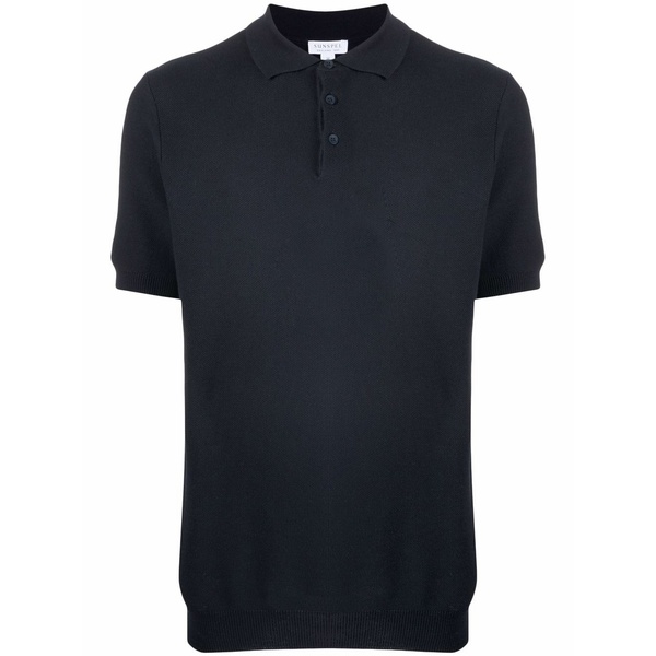 サンスペル メンズ スポーツシャツ トップス Short-sleeved cotton polo shirt Blue