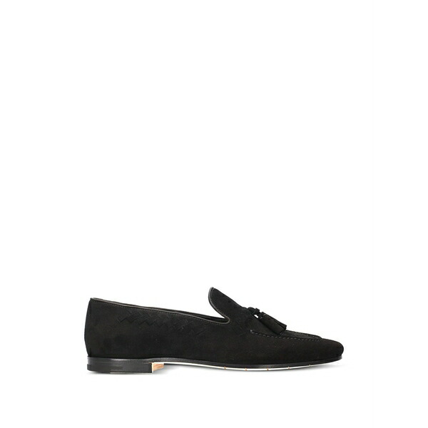 プレミアータ メンズ スリッポン・ローファー シューズ Leather loafers Black｜asty