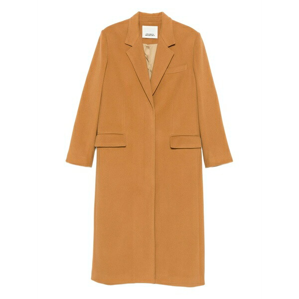 イザ呼びりん マラン レディース 厚地の外套 アウター Single-breasted coat Neutrals