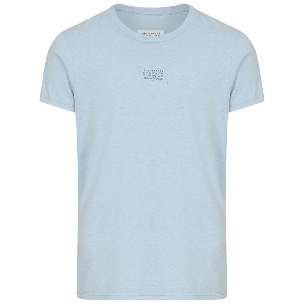 マルタンマルジェラ メンズ ティーシャツ トップス Numbers-motif t-shirt  Blue