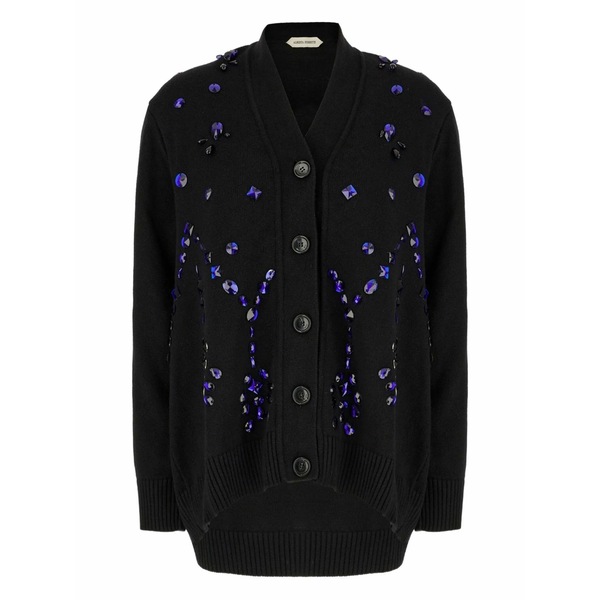 アルベルタ フェレッティ レディース ジレー アウター Crystal-embellished cardigan Black