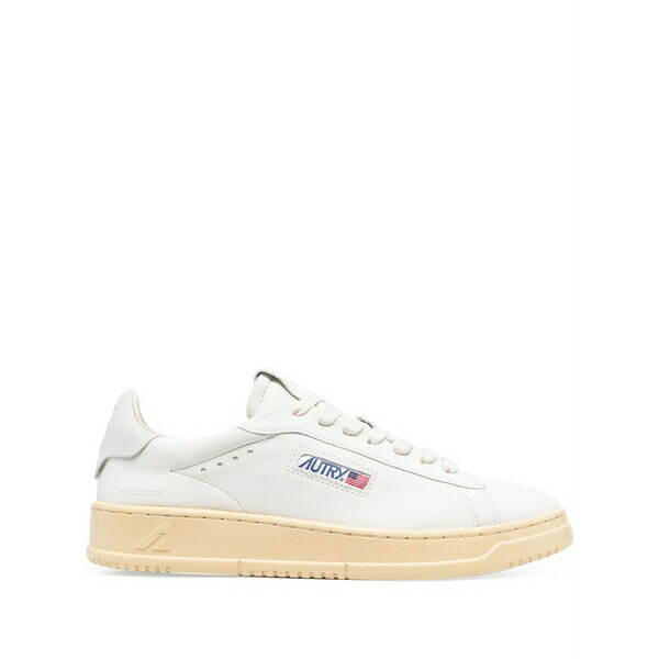 オートリー メンズ スニーカー シューズ Logo-patch sneakers Neutrals