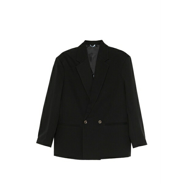 インペリアル メンズ 上衣＆上衣 アウター Notched-lapel double-breasted blazer Black