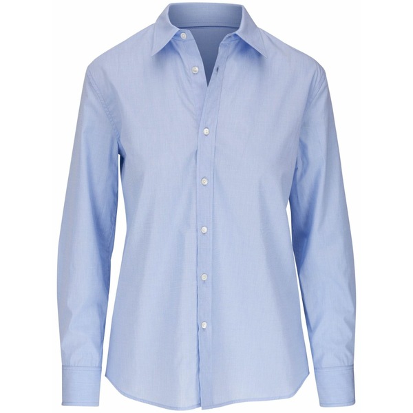 ニリロータン レディース プルオーバー トップス Long-sleeve cotton shirt Blue