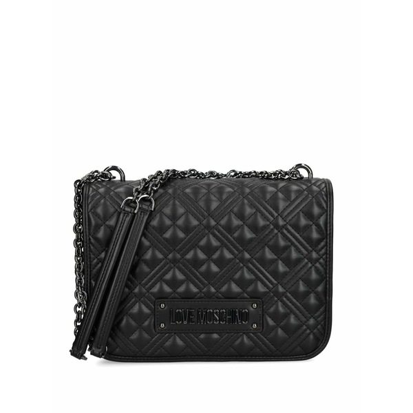 ラブ モスキーノ レディース ショルダーバッグ バッグ Quilted crossbody bag Black｜asty