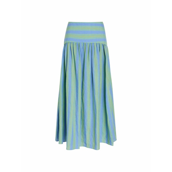 ステゥド レディース スコート ボトムス Procida striped linen skirt Blue