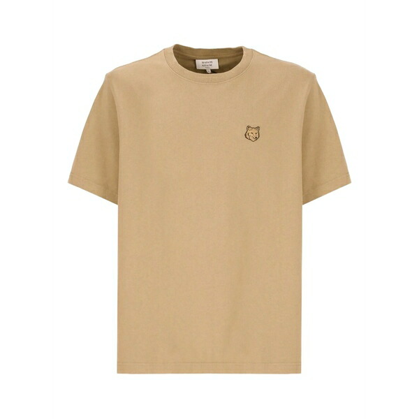 棲み家 狐狸 メンズ プルオーバー トップス Bold fox appliqu￡ t-shirt Neutrals