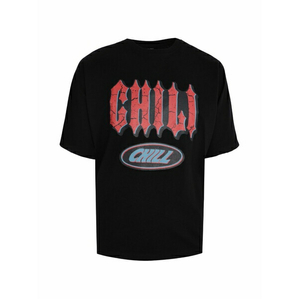 紅茶寄託図書館 メンズ ティーシャツ トップス Chil chilli graphic-print t-shirt Black