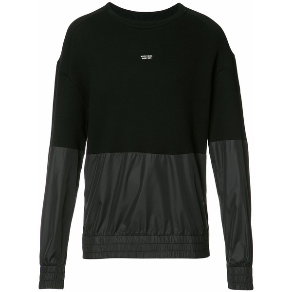 ミストリーハードレアリシーン メンズ パーカー・スウェットシャツ アウター Paneled sweatshirt  Black