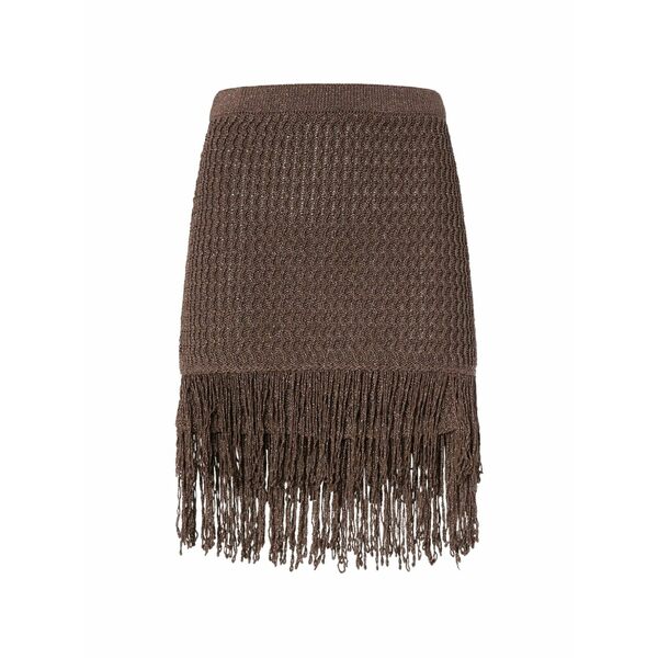 ピンコ レディース スコート ボトムス Fringe skirt Brown