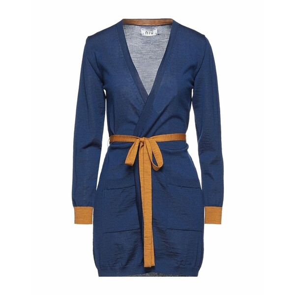ニー レディース カーディガン アウター Cardigans Midnight blue プレゼントを選ぼう!