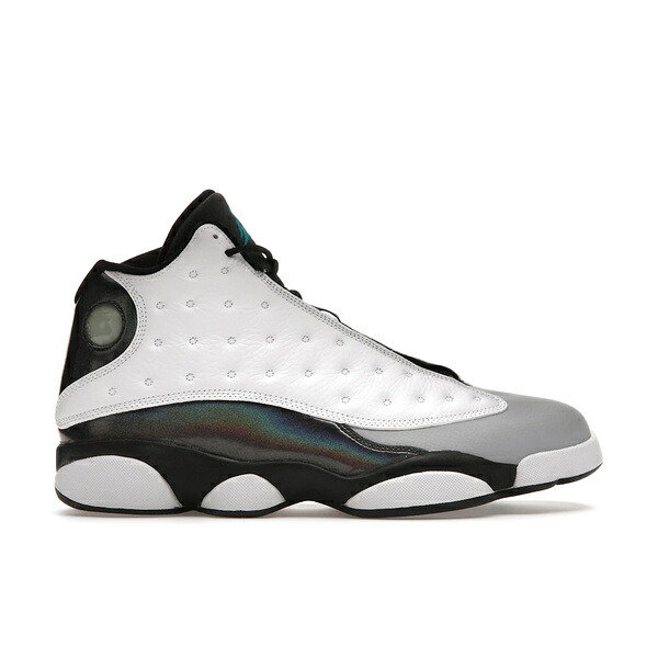 Jordan ジョーダン メンズ スニーカー 【Jordan 13 Retro Barons Hologram】 サイズ US_8(26.0cm) White/Tropical Teal-Black-Wolf Grey｜asty