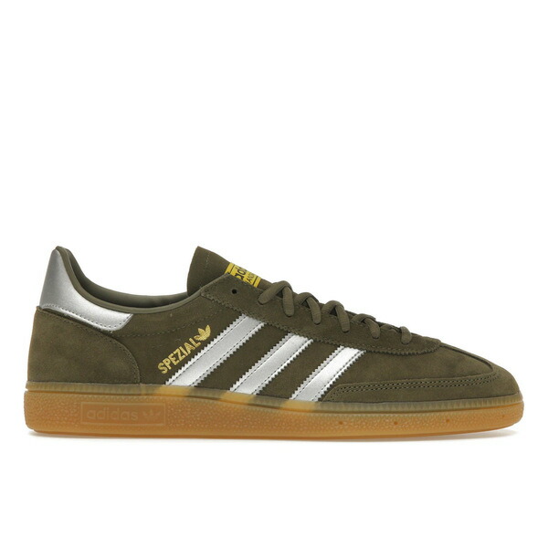 adidas アディダス メンズ スニーカー 【adidas Handball Spezial Olive Strata】 サイズ US_12(30.0cm) Olive Strata/Silver Metalic/Super Yellow