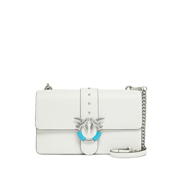 ピンコ レディース ショルダーバッグ バッグ Stud-buckle crossbody bag White|asty